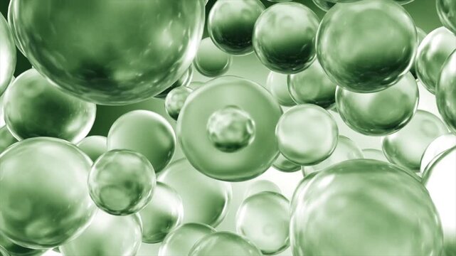 3D cosmetic ad: essence ball penetrates deep to activate skin cell regeneration and eliminate melanin. Facial spots and wrinkles fade away. Anti-aging laser beauty for skin care.