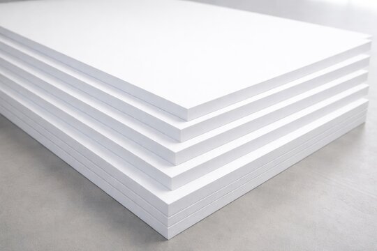 Closed cell foam PVC sheets in white with smooth surface perfect for printing