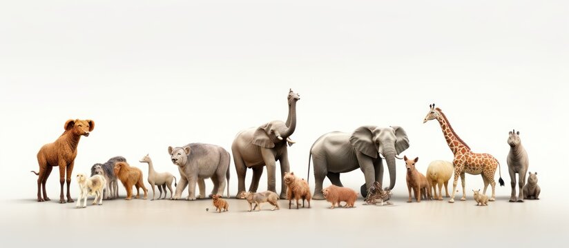 Explore a vast and imaginative assembly of nature's most majestic and mysterious creatures in one stunning panorama.