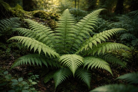 Exploring the habitat and morphological features of Polystichum setiferum fern