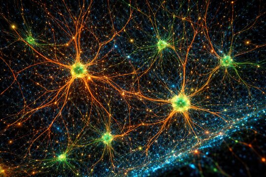 Microscopic confocal scans revealing neuron structures in mouse cerebral cortex samples