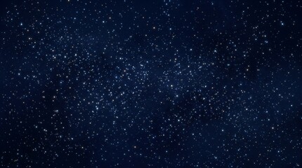 Fototapeta premium Dark blue night sky with stars.
