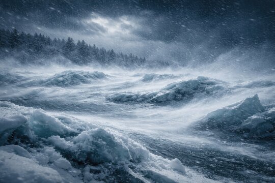 Snow and ice drifting more frequent during harsh winter conditions