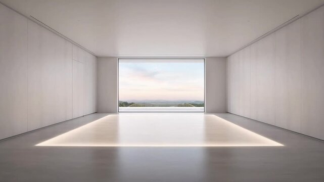 empty room with a window