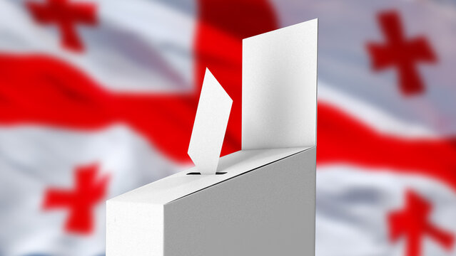Georgia. Presidential elections, vote concept.