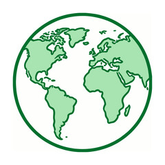 Obraz premium World map continents flat design vector for global business and travel