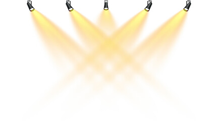 Spotlight Stage lights Png on Transparent Background 