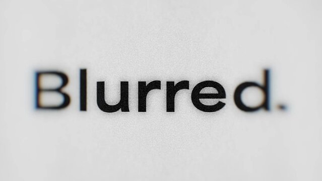 Blurred Motion Titles