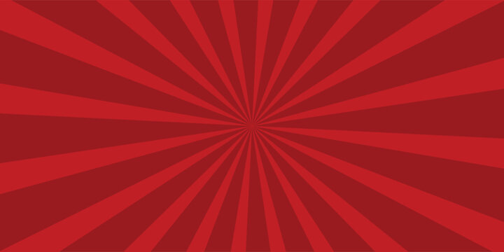 red background abstract retro spiral geometric radial pattern starburst colorful