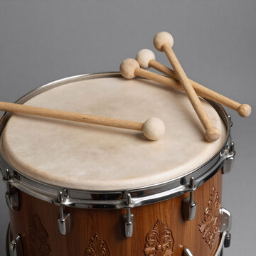Vaporwave Timpani Drumsticks Acoustic. Timpani: A Percussion Instrument Featuring Large, Tunable Kettle Drums