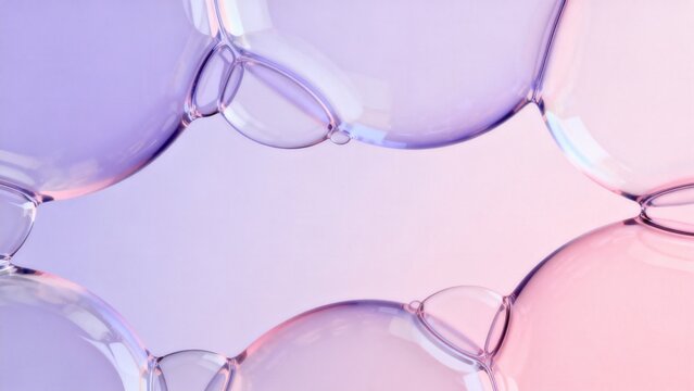 Closeup of colorful soap bubbles