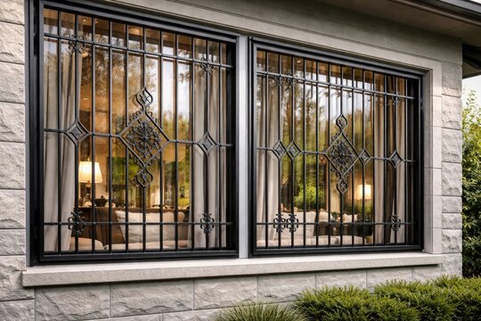 Metal grille designs for home windows ensuring security