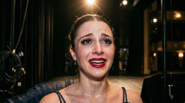 Emotional Performer Behind the Scenes