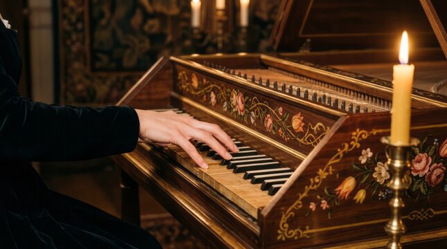 Elegant Harpsichord Performance