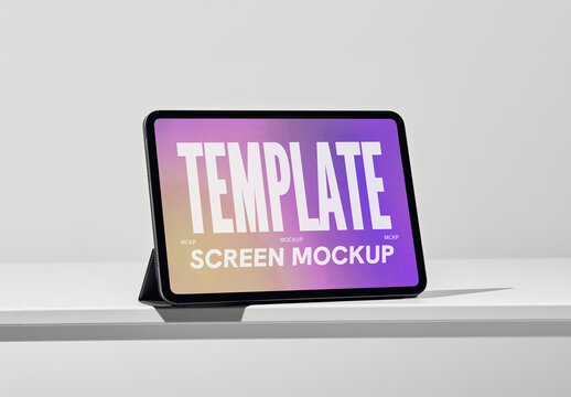 Mockup Of Customized Digital Tablet