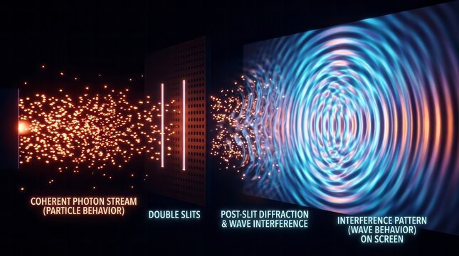 Quantum Physics: Photon Behavior Illustration