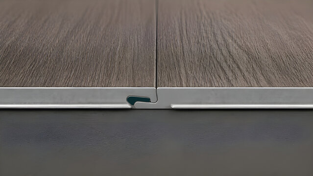 Luxury Vinyl Plank Flooring Joint System Extreme Close Up