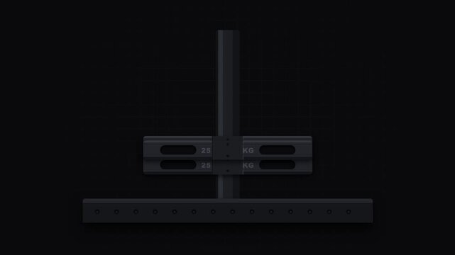 2D Animation of Weight Stack Plates Loading on Gym Machine for Strength Training