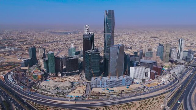Riyadh Towers Aerial View