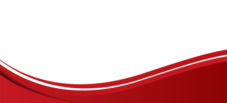 Curved golden yellow wave and a deeper red wavy border, footer vector illustration.eps 10