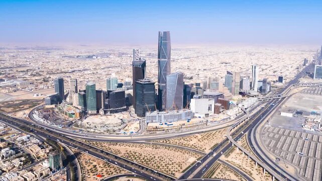 Riyadh Towers Aerial View