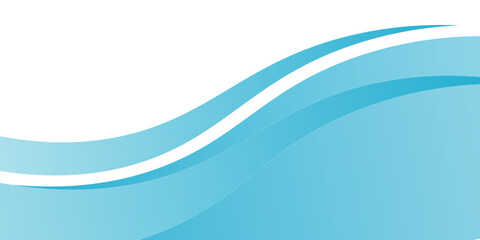 Obraz premium Modern blue banner background. Graphic design banner pattern background template with dynamic wave shapes, curves.