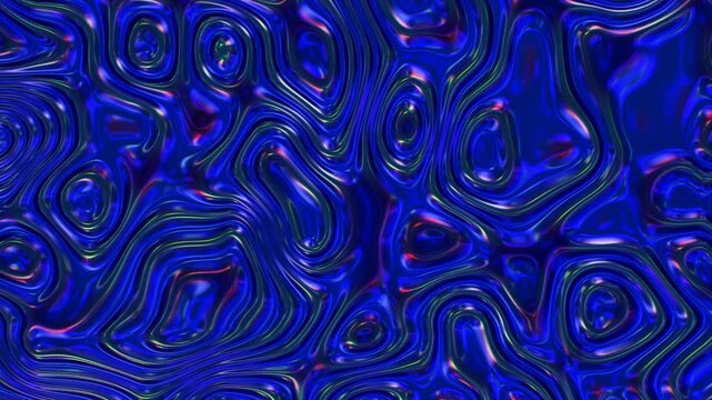Futuristic Blue Liquid Surface Seamless Loop
