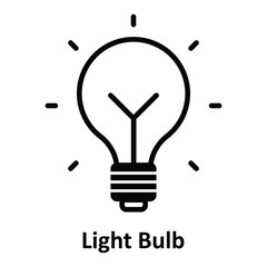  Light Bulb Vector Icon which can easily modify or edit © Design Linker