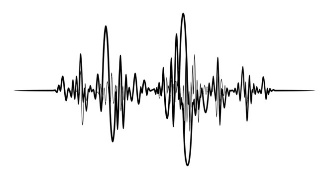 Sound wave, audio waveform, sound frequency, music equalizer, vibration pattern, digital audio signal