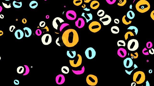 falling minus signs on black background. negative symbols