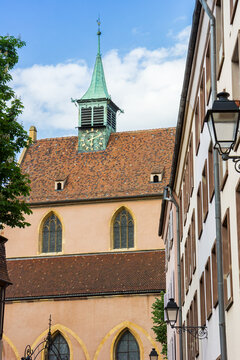 Historic St. Matthews church in Colmar, France