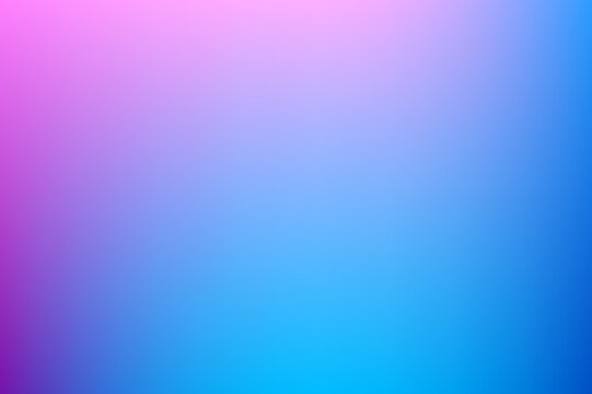 Abstract vibrant colorful gradient vector background with smooth transition of pink purple and bright blue neon shades for modern creative design