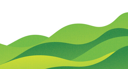 Abstract Green Rice Farm Fields Background. Vector Mountains Landscape with Tea Plantation. Hill Agriculture Pattern Collage. Rural Organic Farmland Illustration. © isma