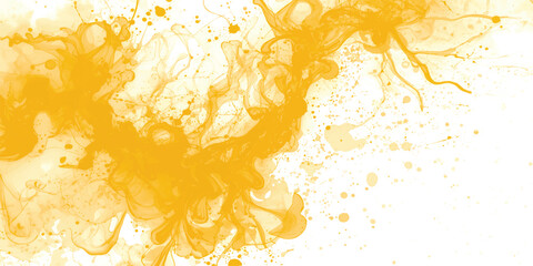 Abstract orange autumn leaf floral pattern vector illustration background design with colorful splashes and decorative grunge nature wallpaper theme © Khalil