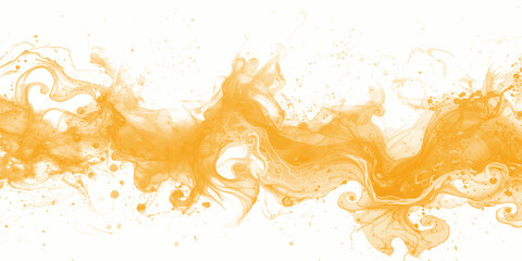 Abstract fiery orange fire flames paint splash watercolor grunge texture background with ink liquid splatter colorful brush and blob design pattern © Khalil