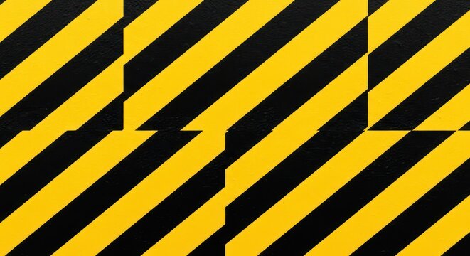 Caution yellow and black stripes pattern.