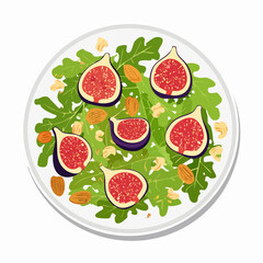 Naklejka premium Feigen-Salat (Gesund & modern)