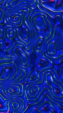 Futuristic Blue Liquid Surface Seamless Loop