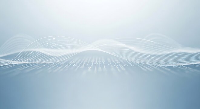 Minimal Snowy Landscape Abstract Scene