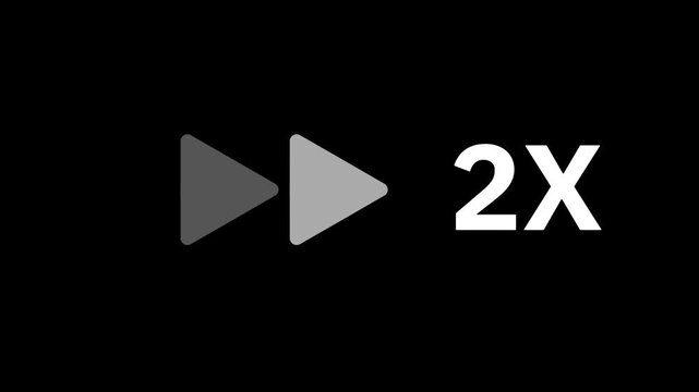 animation to overlay when speeding up a video on a black background
