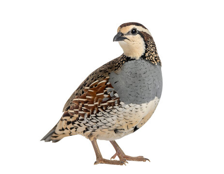 Japanese quail (Coturnix japonica) isolated on transparent png
