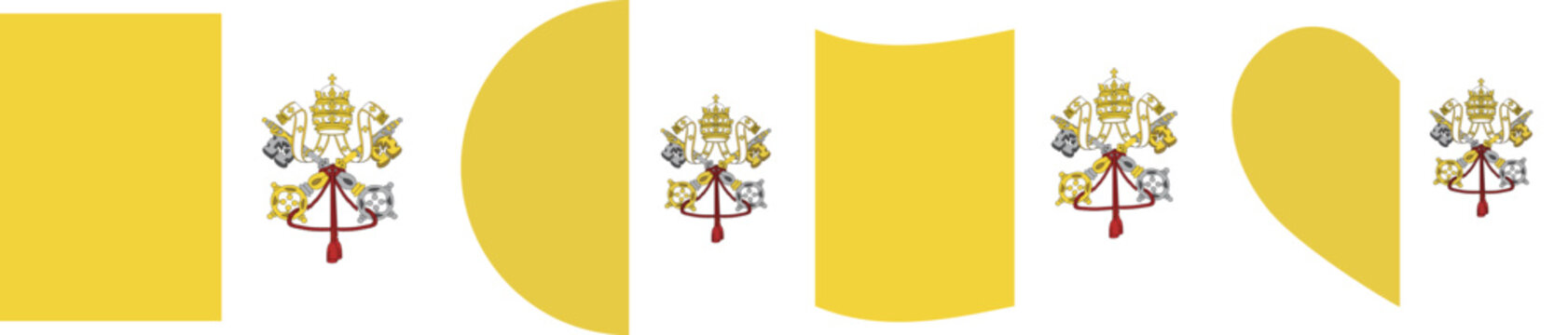Vatican City flag illustrator country flags symbol National Collection International  Set