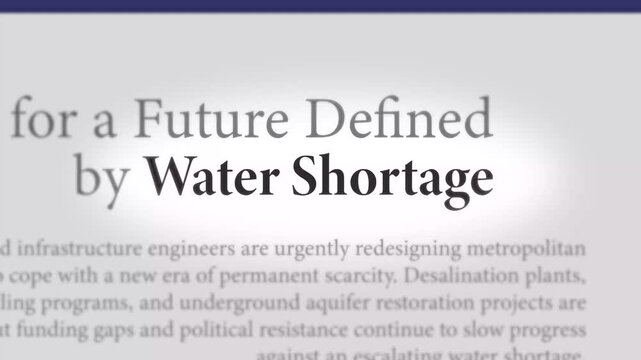 Preparing for a Future Defined by Global Water Shortage, Climate Change and Increasing Water Scarcity Crisis