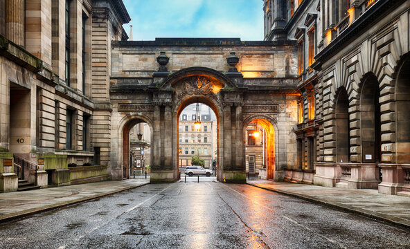 Old Gates at John Street Glasgow City Council George Square Glasgow Scotland
