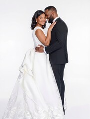 Naklejka premium Wedding couple portrait