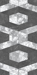 Luxury Seamless Geometric Patterns with Marble, Wood, and Stone Textures, Elegant Inlay Mosaic Backgrounds for Interior Design and 3D Rendering.  © Olena