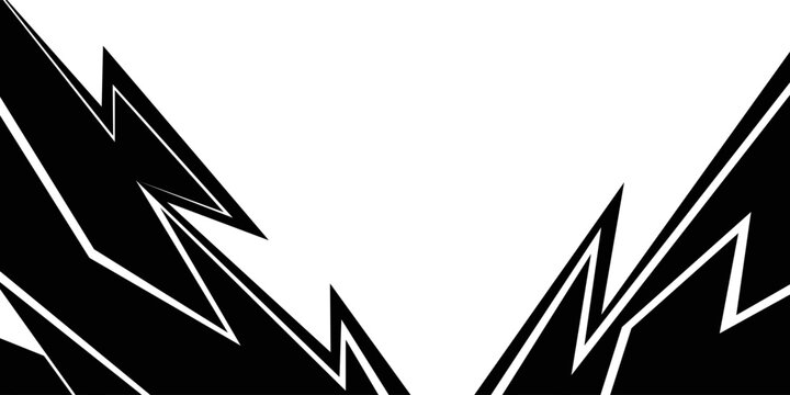 Abstract background lightning and arrow line pattern