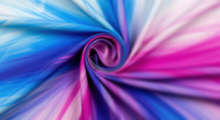 Obraz premium Swirling abstract ribbon in vibrant shades of pink, purple, blue, and white with soft gradient flow