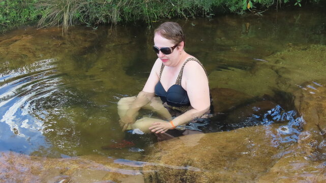 Woman in the river
