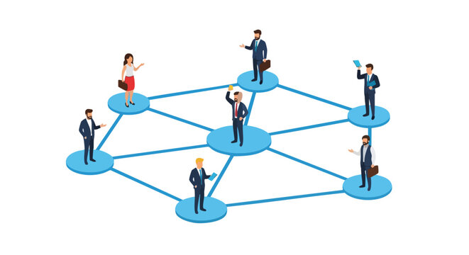 Isometric Business Network Visualization for B2B Ecosystem Connectivity and Agile Stakeholder Management